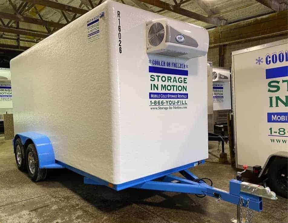 2020 USED Govi 7′ x 16′ Fiberglass Cooler or Freezer Trailer